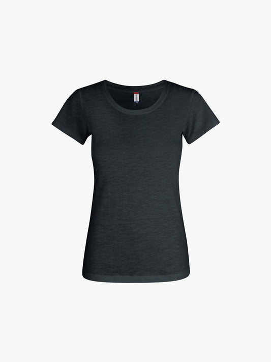 Clique Slub-T Women - Zwart T-Shirt Dames Clique XS