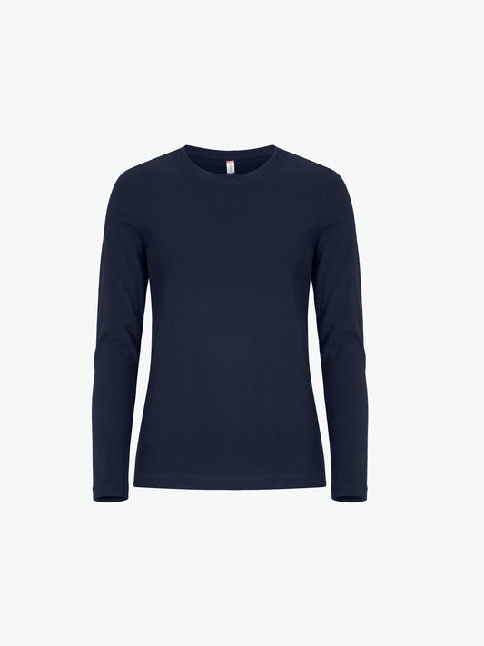 Clique Premium Fashion-T LS Women - Dark Navy T-Shirt Dames Clique XS