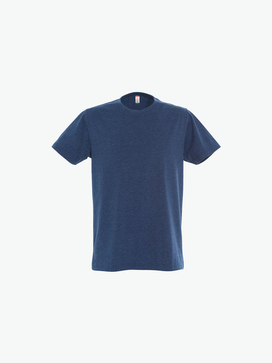 Clique New Classic-T - Blauwmelange T-Shirt Clique XS