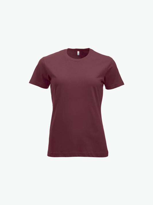 Clique New Classic-T Women - Bordeaux T-Shirt Dames Clique XS