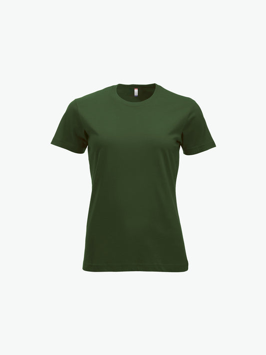 Clique New Classic-T Women - Flessengroen T-Shirt Dames Clique XS