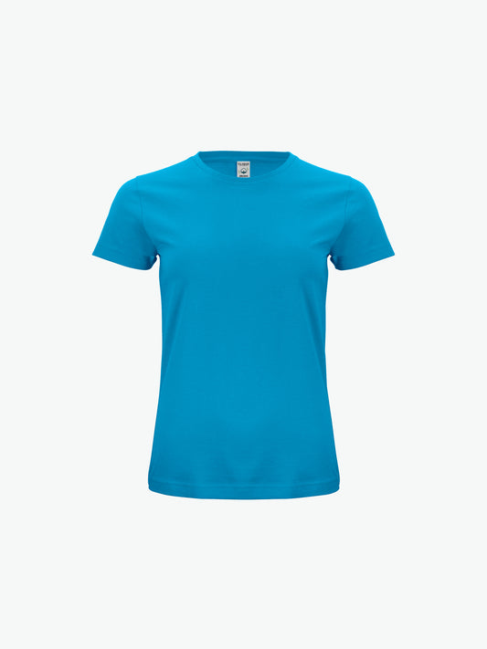 Clique Classic OC-T Women - Turquoise T-Shirt Dames Clique XS