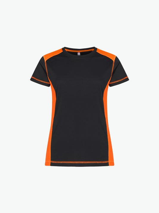 Clique Ambition-T Women - Signaaloranje T-Shirt Dames Clique XS