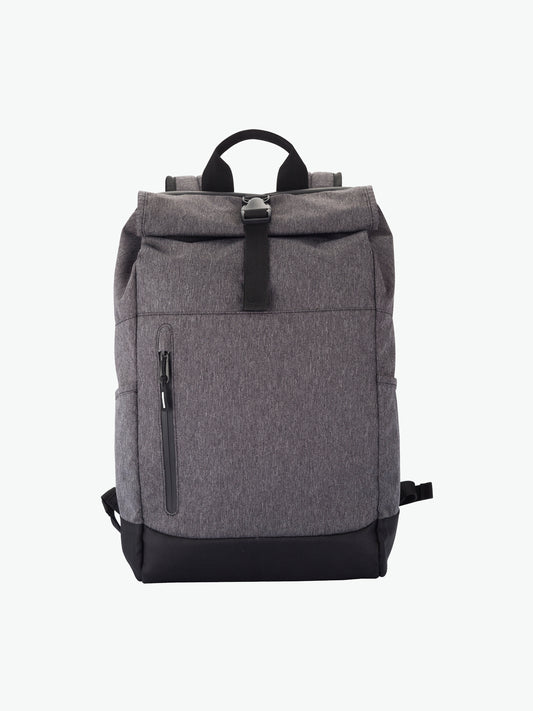 Clique Roll-Up Backpack - Antraciet Melange Rugtas Clique