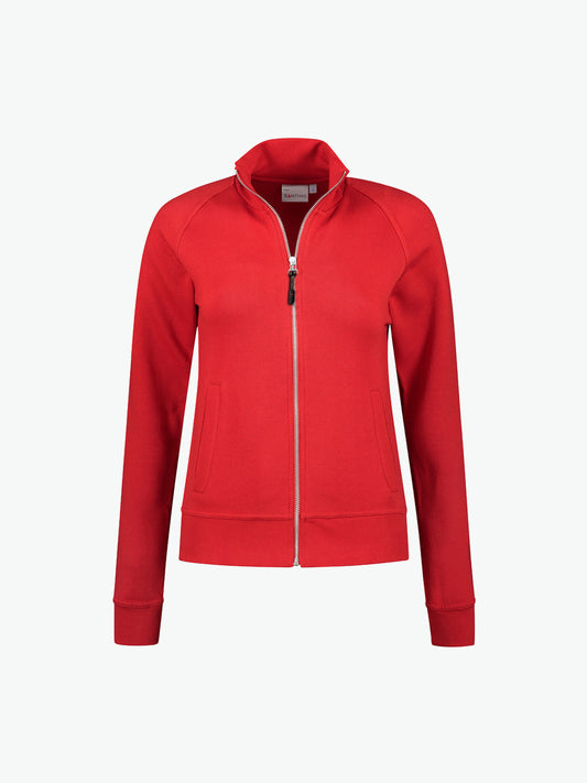 Santino Anna Sweatvest - Rood Vest Dames Santino XS