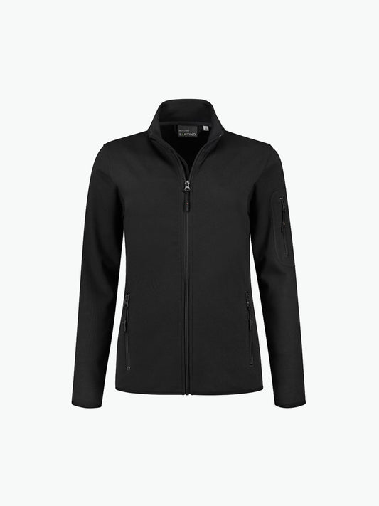 Santino Berlin Ladies Sweatvest - Zwart Vest Dames Santino XS