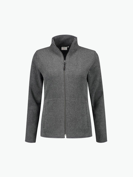 Santino Bormio Ladies Fleecejack - Antraciet Fleece Jas Dames Santino S