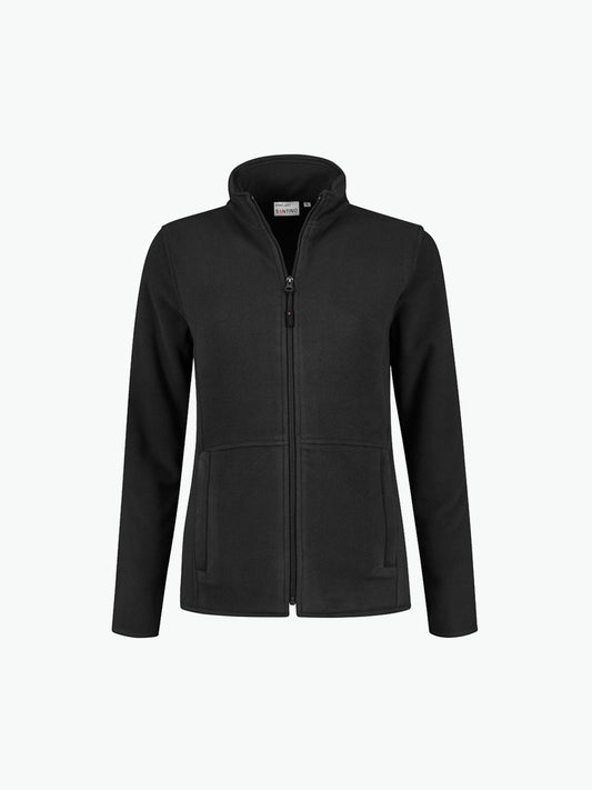 Santino Bormio Ladies Fleecejack - Zwart Fleece Jas Dames Santino S
