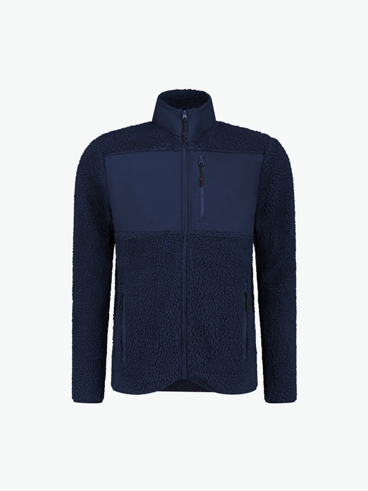 Santino Brooklyn Sherpa Fleecejack - Navy Fleece Jas Santino XS