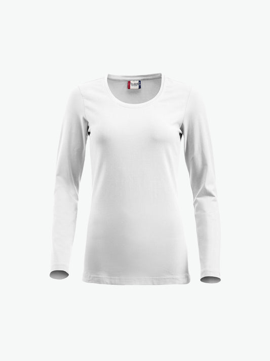 Clique Carolina L/S - Wit T-Shirt Dames Clique S