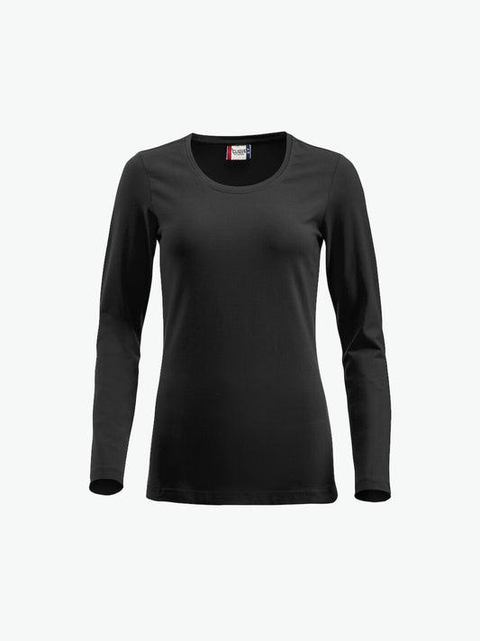 Clique Carolina L/S - Zwart T-Shirt Dames Clique S