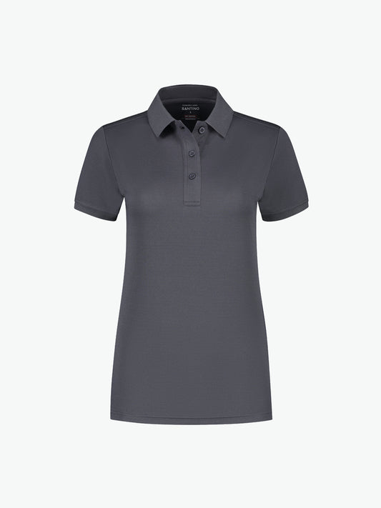 Santino Edinburgh Ladies Poloshirt - Grijs Polo Dames Santino XS