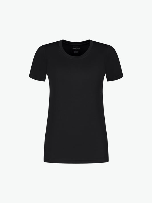 Santino Etienne Ladies T-shirt - Zwart T-Shirt Dames Santino XS