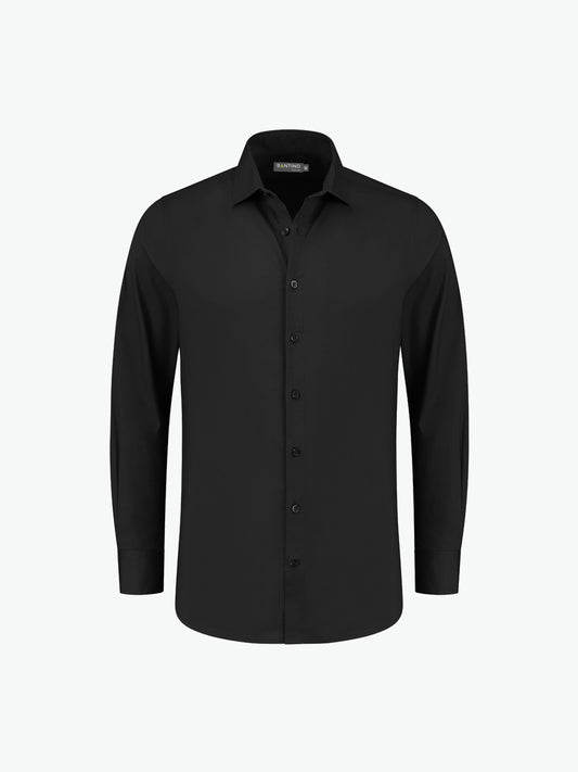 Santino Falco Shirt - Zwart Overhemd Santino XS