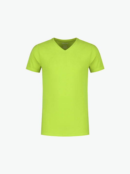 Santino Jazz V-neck T-shirt - Lime T-Shirt Santino XS