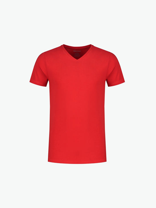 Santino Jazz V-neck T-shirt - Rood T-Shirt Santino XS