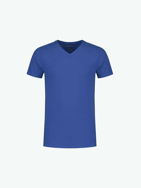 Santino Jazz V-neck T-shirt - Blauw T-Shirt Santino XS
