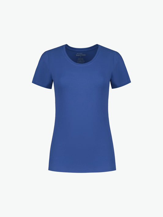 Santino Jive Ladies C-neck T-shirt - Blauw T-Shirt Dames Santino XS
