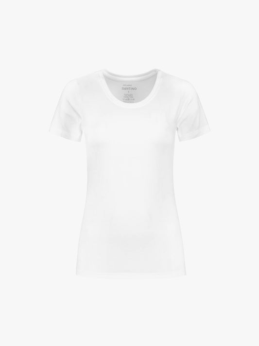Santino Jive Ladies C-neck T-shirt - Wit T-Shirt Dames Santino XS