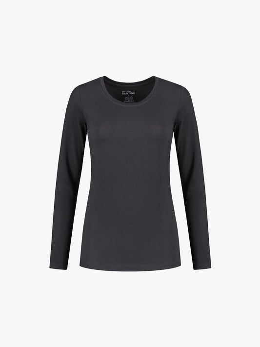 Santino Juna Ladies T-shirt - Grijs T-Shirt Dames Santino XS