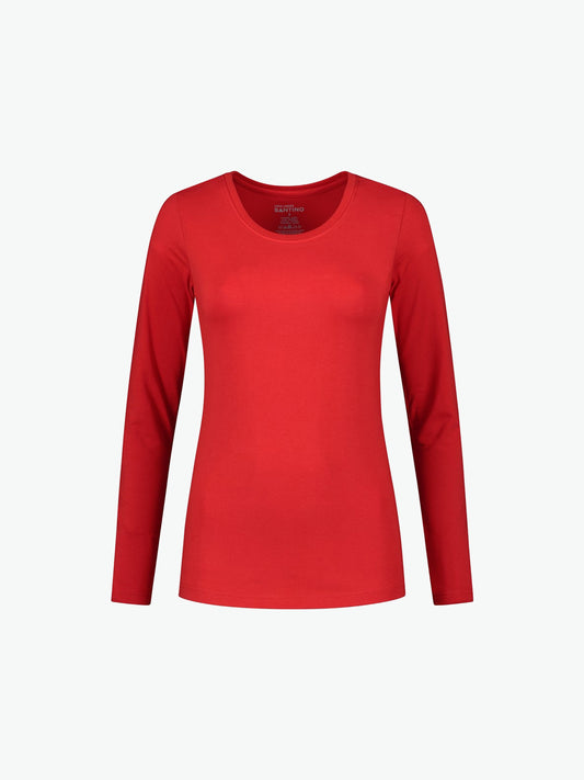 Santino Juna Ladies T-shirt - Rood T-Shirt Dames Santino XS