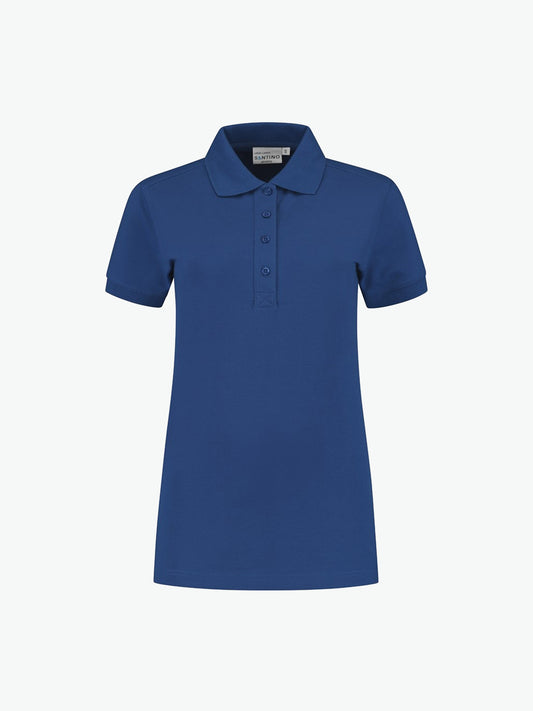 Santino Leeds Ladies Poloshirt - Marine Blauw Polo Dames Santino XS