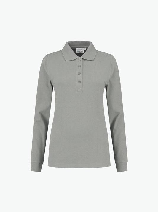 Santino Lexington Ladies Poloshirt - Zilver Grijs Polo Dames Santino XS