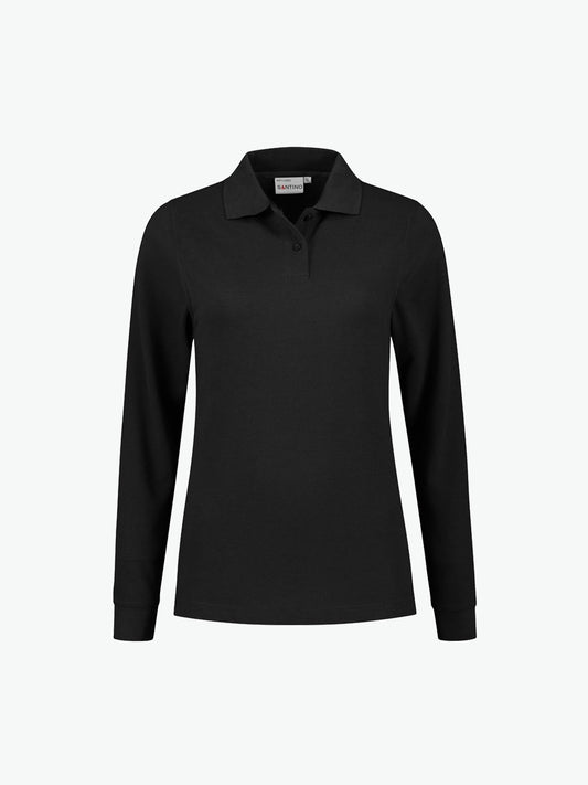 Santino Matt Ladies Poloshirt - Zwart Polo Dames Santino XS