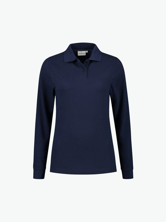 Santino Matt Ladies Poloshirt - Navy Polo Dames Santino XS