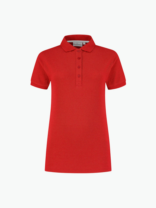 Santino Max Ladies Poloshirt - Rood Polo Dames Santino XS