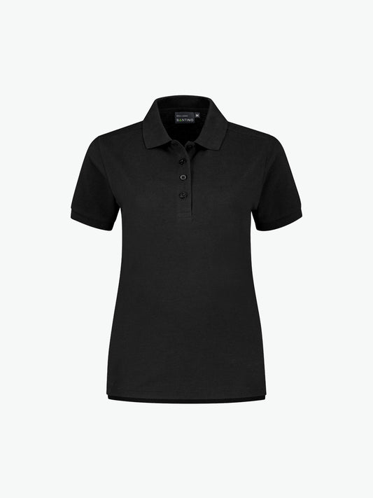 Santino Mika Ladies Poloshirt - Zwart Polo Dames Santino XS