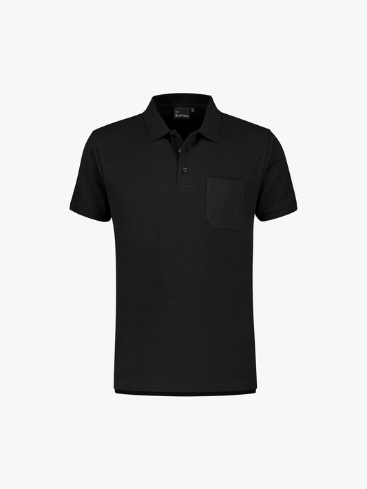 Santino Milan Poloshirt - Zwart Polo Santino S