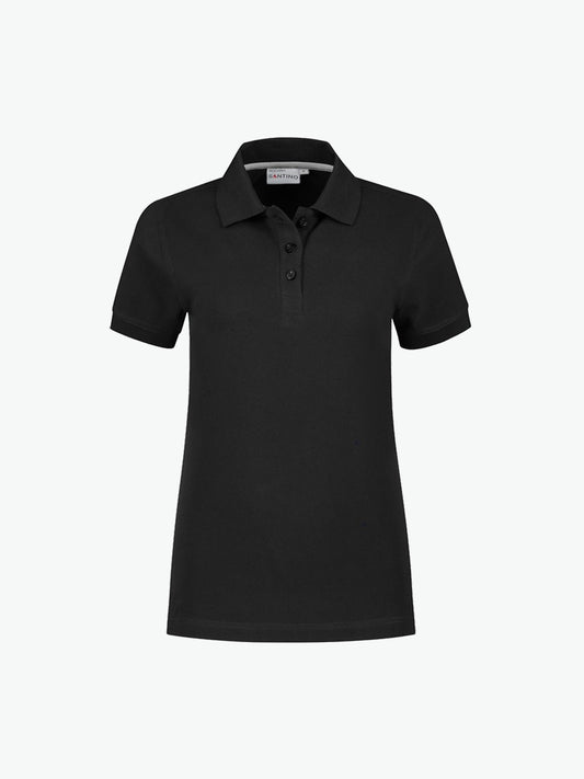 Santino Mojo Ladies Poloshirt - Zwart Polo Dames Santino XS