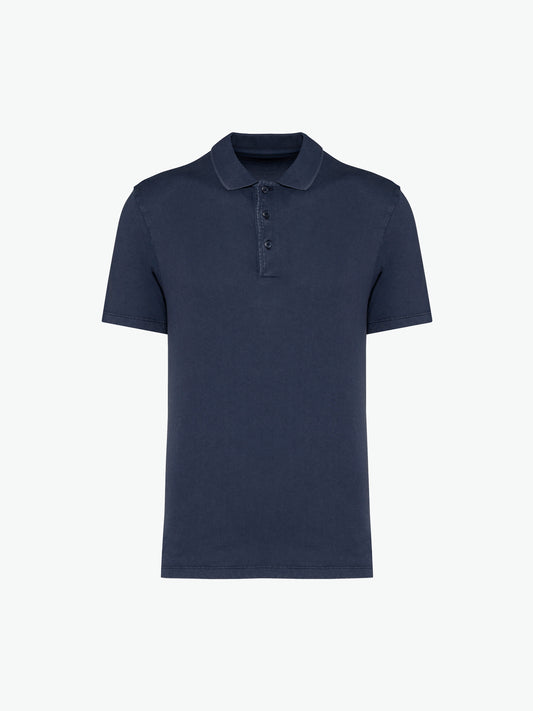 Native Spirit NS201 Polo - Washed Navy Blue Duurzame Polo Native Spirit