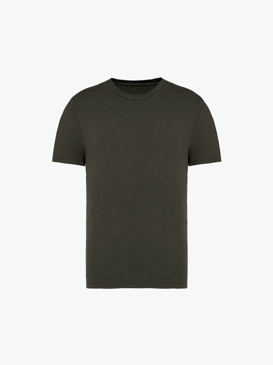 Native Spirit NS315 T-shirt - Washed Organic Khaki Duurzame T-Shirt Native Spirit