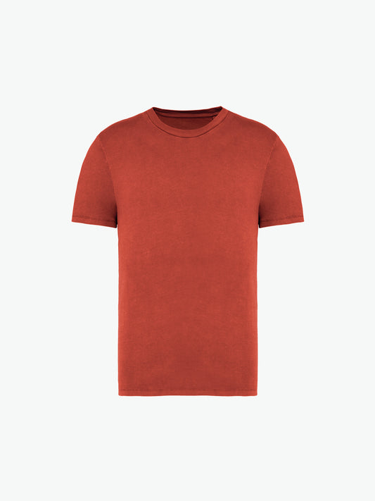 Native Spirit NS315 T-shirt - Washed Paprika Duurzame T-Shirt Native Spirit