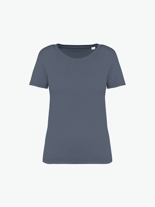 Native Spirit NS316 T-shirt - Washed Mineral Grey Duurzame T-Shirt Dames Native Spirit