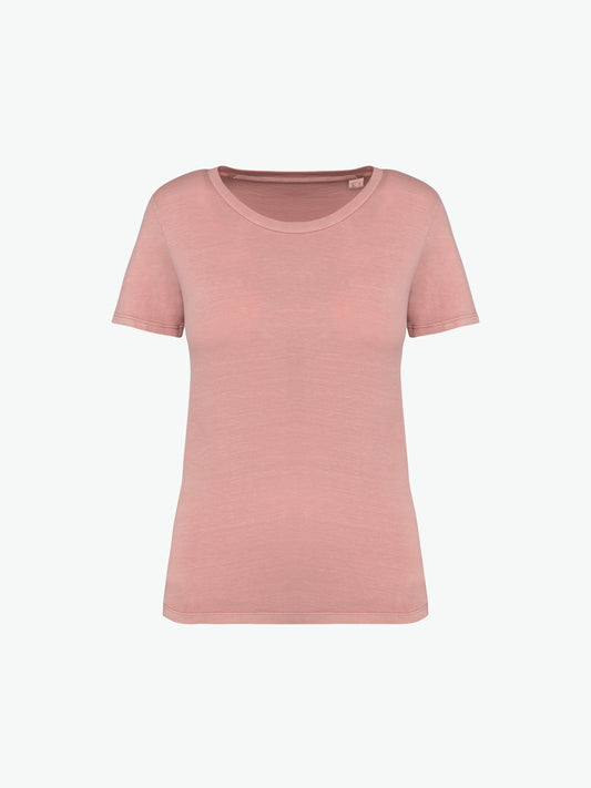 Native Spirit NS316 T-shirt - Washed Petal Rose Duurzame T-Shirt Dames Native Spirit