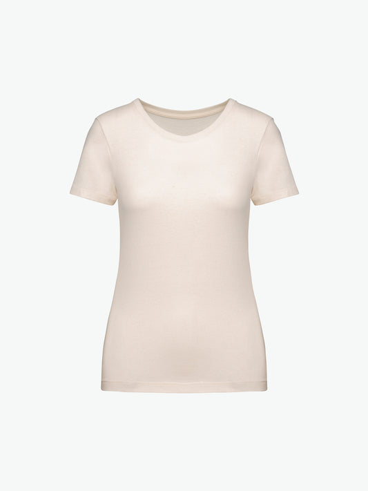 Native Spirit NS324 T-shirt - Raw Natural Duurzame T-Shirt Dames Native Spirit XS