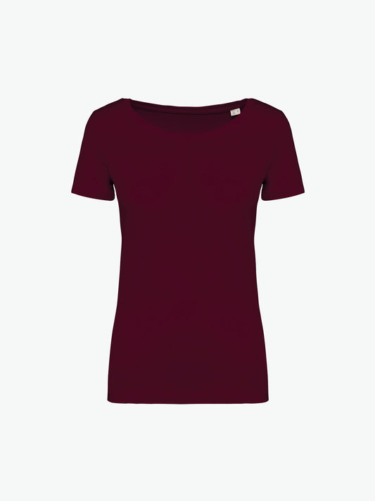 Native Spirit NS324 T-shirt - Dark Cherry Duurzame T-Shirt Dames Native Spirit