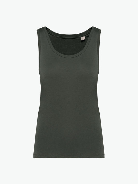 Native Spirit NS341 Tank Top - Organic Khaki Duurzame T-Shirt Dames Native Spirit XS