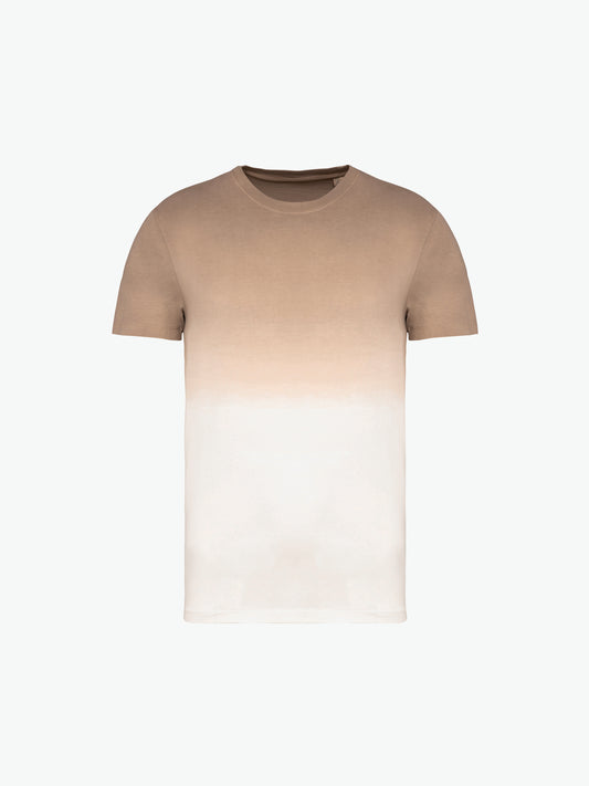 Native Spirit NS345 T-shirt - Dip Dye Wet Sand Duurzame T-Shirt Native Spirit