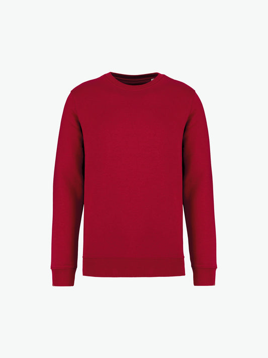 Native Spirit NS400 Sweater met ronde hals - Hibiscus Red Duurzame Sweater Native Spirit