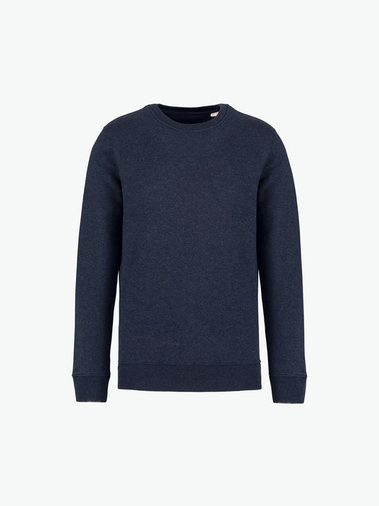 Native Spirit NS400 Sweater met ronde hals - Navy Blue Heather Duurzame Sweater Native Spirit XXS