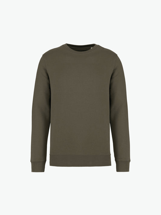 Native Spirit NS400 Sweater met ronde hals - Organic Khaki Duurzame Sweater Native Spirit XXS