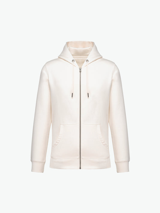 Native Spirit NS402 Sweater rits en capuchon - Ivory Duurzame Sweater Native Spirit