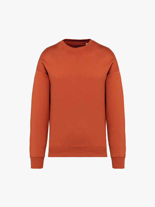 Native Spirit NS407 Sweater met ronde hals - Burnt Brick Duurzame Sweater Native Spirit