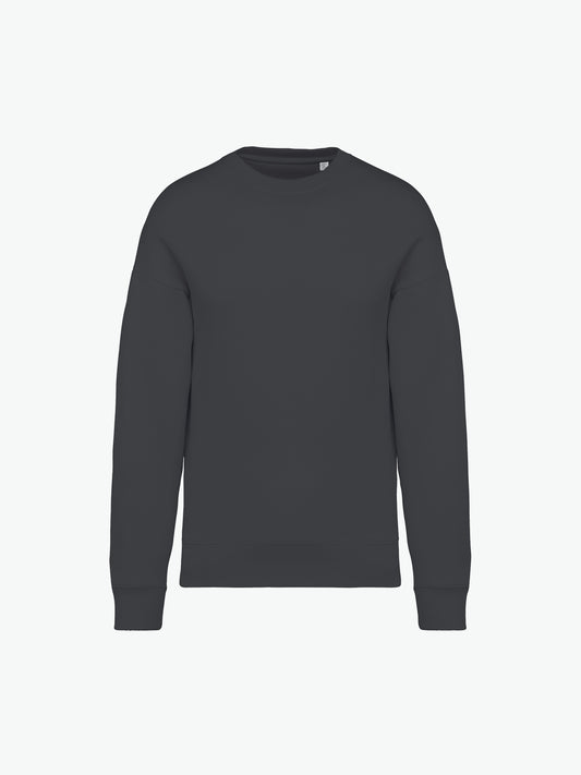 Native Spirit NS407 Sweater met ronde hals - Iron Grey Duurzame Sweater Native Spirit