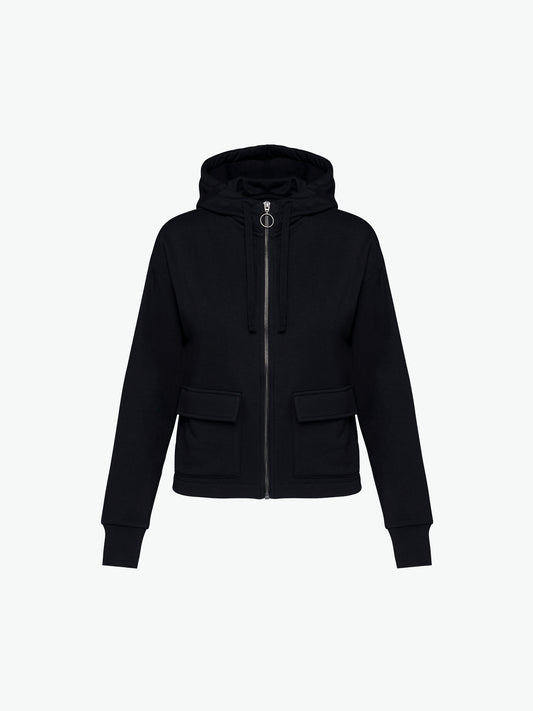 Native Spirit NS409 Sweater rits en capuchon - Black Duurzame Hoodie Sweater Native Spirit