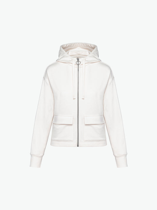 Native Spirit NS409 Sweater rits en capuchon - Ivory Duurzame Hoodie Native Spirit